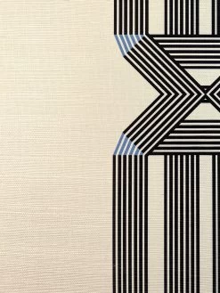 'Roman Holiday Key' Grasscloth Wallpaper By Barbie™ - Black 7 'Roman Holiday Key' Grasscloth Wallpaper By Barbie™ - Black -Wall Decoration Store Wallshoppe Grasscloth Roman Holiday Key by Barbie Black Detail