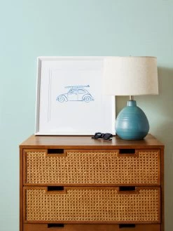 'Solid Grasscloth Wallpaper By Wallshoppe - Sky