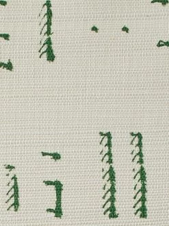 'Stitch' Grasscloth Wallpaper By Nathan Turner - Green 7 'Stitch' Grasscloth Wallpaper By Nathan Turner - Green -Wall Decoration Store Wallshoppe Grasscloth Stitch Wallpaper by Nathan Turner Green Detail