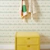 'Stitch' Grasscloth Wallpaper By Nathan Turner - Green