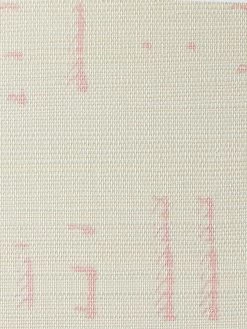'Stitch' Grasscloth Wallpaper By Nathan Turner - Pink -Wall Decoration Store Wallshoppe Grasscloth Stitch Wallpaper by Nathan Turner Pink Detail