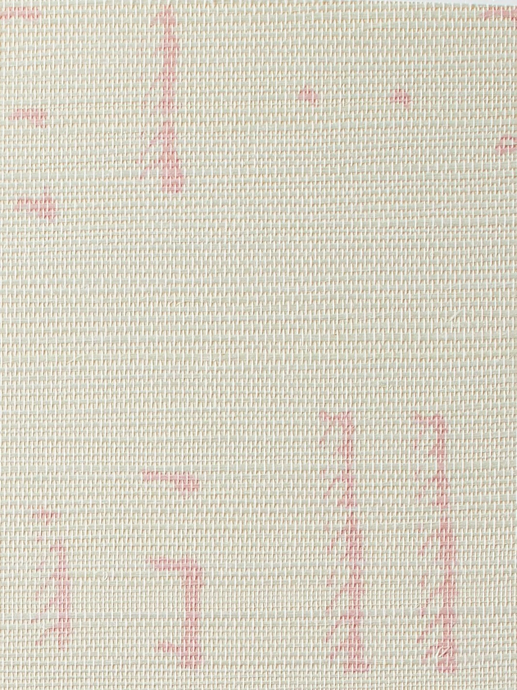 'Stitch' Grasscloth Wallpaper By Nathan Turner - Pink - Image 3