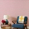 'Tangier Medallion' Grasscloth Wallpaper By Wallshoppe - Rose