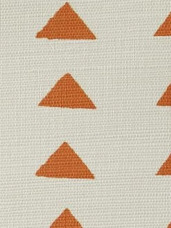'Triangles' Grasscloth Wallpaper By Nathan Turner - Terracotta -Wall Decoration Store Wallshoppe Grasscloth Triangles by Nathan Turner Wallpaper Terracota Detail