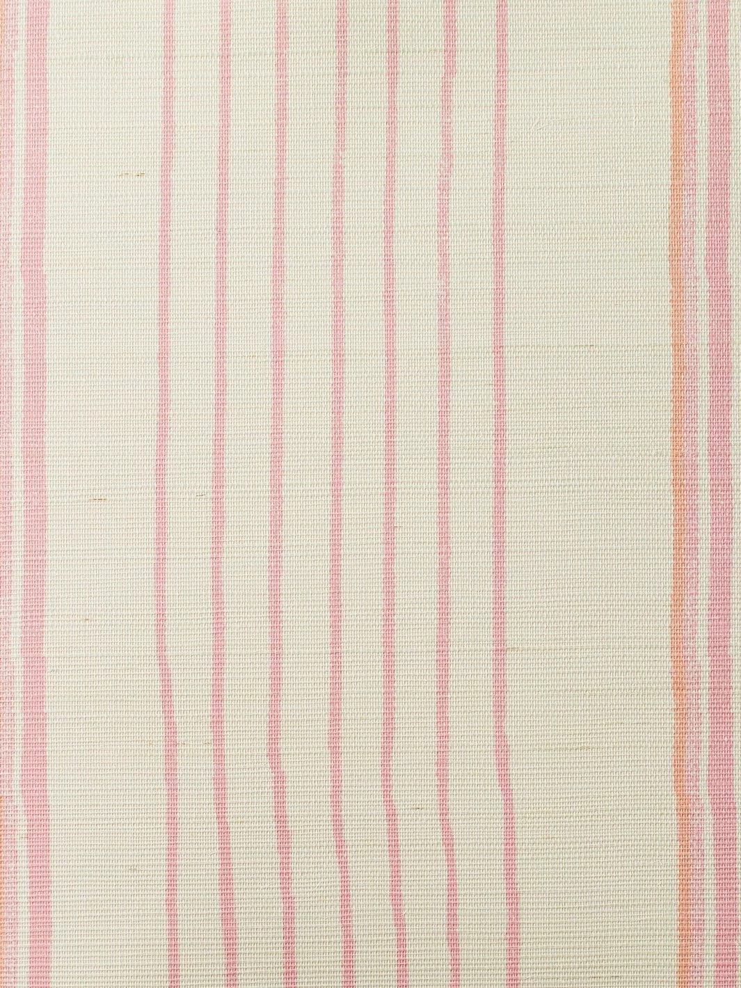'Two Tone Stripe' Grasscloth Wallpaper By Nathan Turner - Creamsicle - Image 2