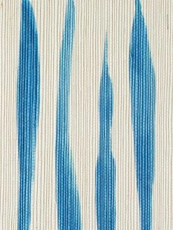 'Watercolor Weave Small' Grasscloth Wallpaper By Wallshoppe - Lapis -Wall Decoration Store Wallshoppe Grasscloth Watercolor Weave Small Wallpaper Lapis Detail