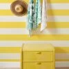 'Wide Stripe' Grasscloth Wallpaper By Wallshoppe - Yellow -Wall Decoration Store Wallshoppe Grasscloth Wide Stripe Wallpaper Yellow RS 823e5dc0 15df 41ea bcd2 22cc3d29427b