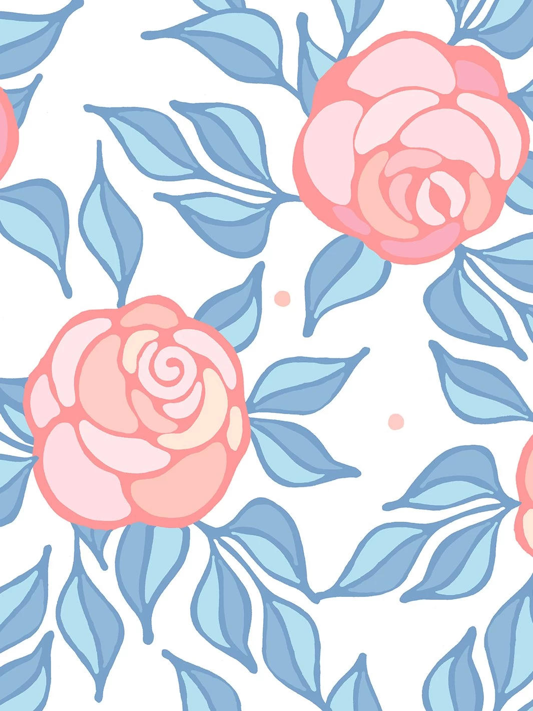 'Groovy Floral' Wallpaper By Barbie™ - Pale Blue - Image 3