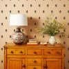 'Block Print' Kraft Wallpaper By Sugar Paper - Black