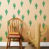 'Cactus' Kraft Wallpaper By Tea Collection