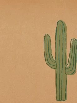 'Cactus' Kraft Wallpaper By Tea Collection -Wall Decoration Store Wallshoppe Kraft Cactus by Tea Collection Detail 9c2f0462 bcb0 4269 9d77 9493ddc72380