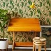'Majesty Palm' Kraft' Wallpaper By Wallshoppe - Green -Wall Decoration Store Wallshoppe Kraft Majesty Palm Green RS 58a26edc bfe6 49c9 81c9 06acc204b4c2