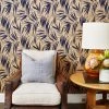 'Majesty Palm' Kraft' Wallpaper By Wallshoppe - Navy -Wall Decoration Store Wallshoppe Kraft Majesty Palm Navy RS 12597aab 61ce 43c1 97cb ae59b7ff9ad1