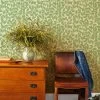 'Orchard Leaves' Kraft' Wallpaper By Wallshoppe - Spring Green -Wall Decoration Store Wallshoppe Kraft Orchard Leaves Spring Green RS 0bfaaaf4 17e8 457c 9ff7 f7ea610dd862