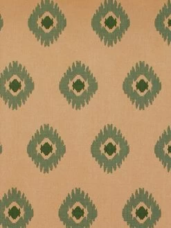 'Tangier Medallion' Kraft' Wallpaper By Wallshoppe - Green -Wall Decoration Store Wallshoppe Kraft Tangier Medallion Green Detail b01ed8c2 9b2d 42d9 9462 4c05ce893d1d