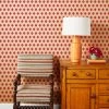 'Tangier Medallion' Kraft' Wallpaper By Wallshoppe - Rose