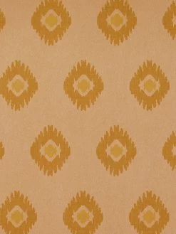 'Tangier Medallion' Kraft' Wallpaper By Wallshoppe - Yellow -Wall Decoration Store Wallshoppe Kraft Tangier Medallion Yellow Detail 4424f0d5 dddf 46e3 8fc4 25395d260dc6
