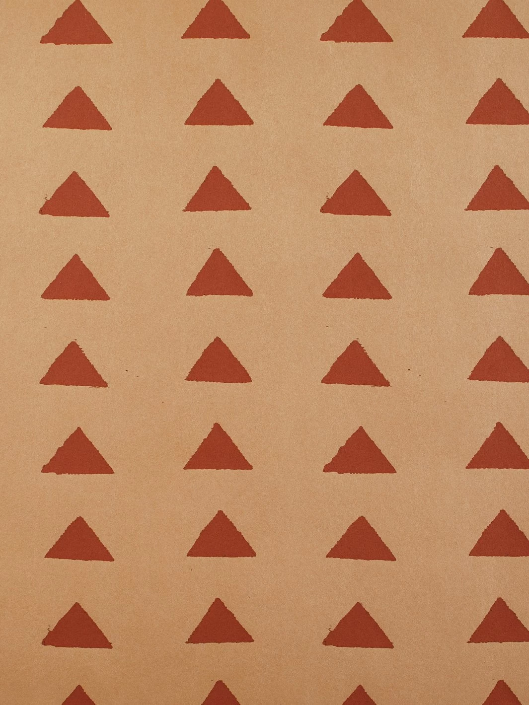 'Triangles' Kraft Wallpaper By Nathan Turner - Terracotta 4 'Triangles' Kraft Wallpaper By Nathan Turner - Terracotta - Image 2
