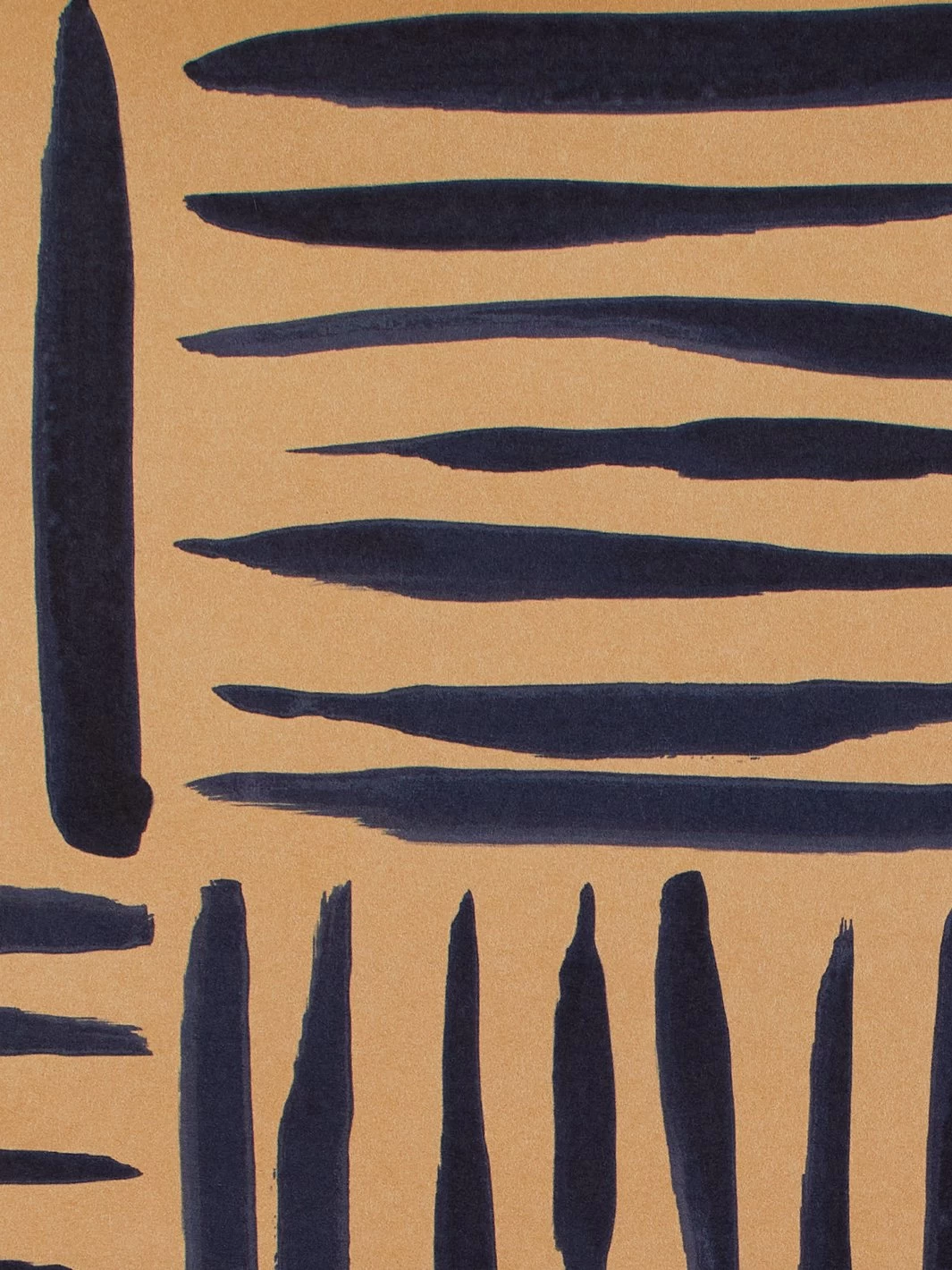 'Watercolor Weave Small' Kraft' Wallpaper By Wallshoppe - Blue - Image 3