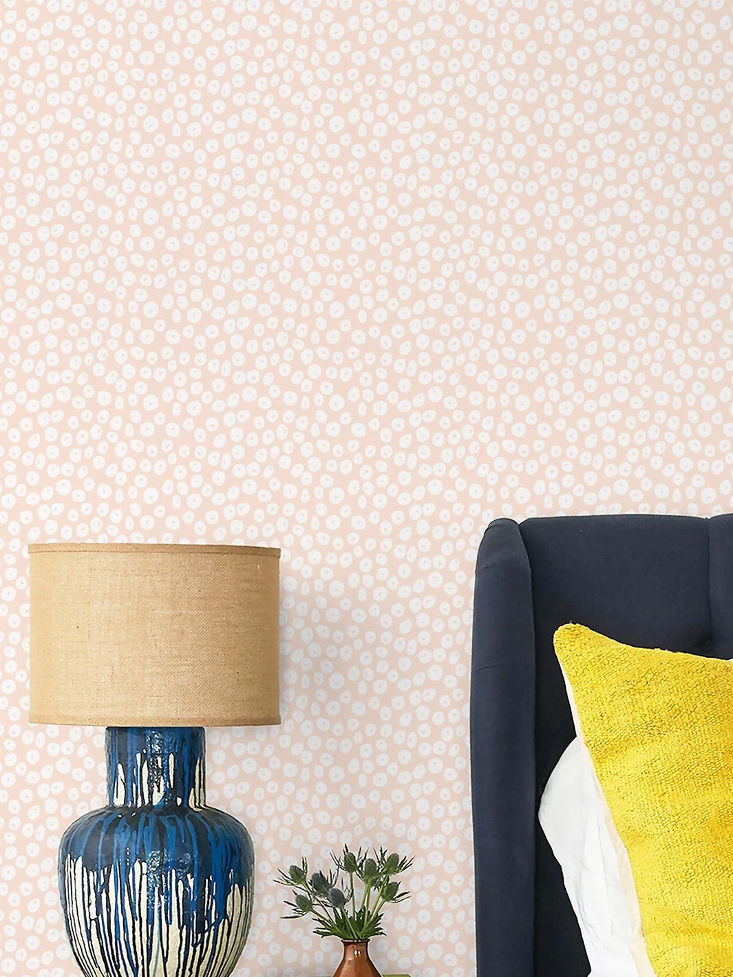 'Parade Dots' Wallpaper By Barbie™ - Peach 4 'Parade Dots' Wallpaper By Barbie™ - Peach - Image 2