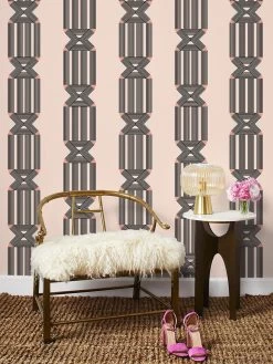 'Roman Holiday Key' Wallpaper By Barbie™ - Peach