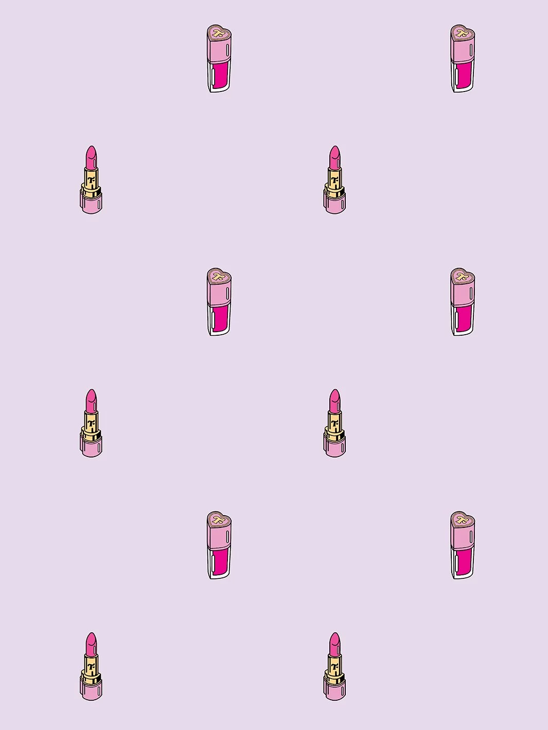 'Trixie Cosmetics' Wallpaper By Trixie Mattel - Lilac 3 'Trixie Cosmetics' Wallpaper By Trixie Mattel - Lilac