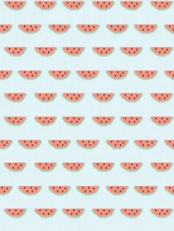 'Watermelon Knit' Wallpaper By Tea Collection - Pale Blue