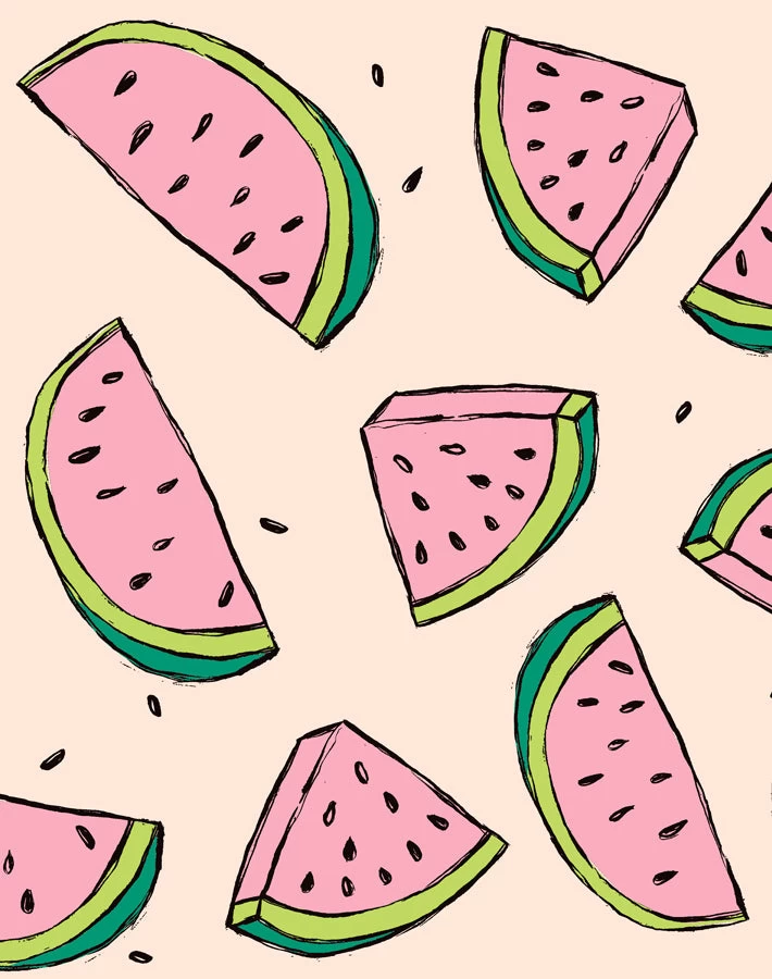 'Watermelon' Wallpaper By Tea Collection - Peach 3 'Watermelon' Wallpaper By Tea Collection - Peach