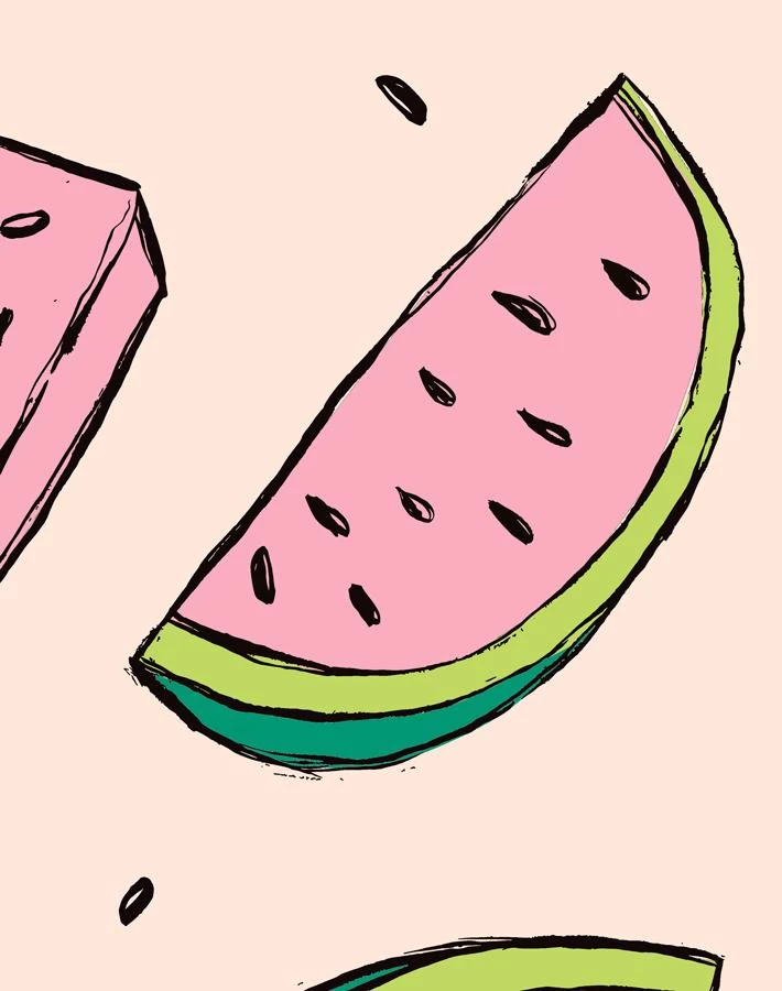 'Watermelon' Wallpaper By Tea Collection - Peach 5 'Watermelon' Wallpaper By Tea Collection - Peach - Image 3