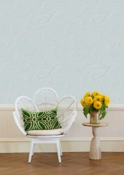 'Waves Two Tone' Wallpaper By Lingua Franca - Seaglass