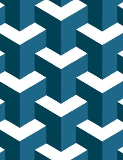 'Y Not' Wallpaper By Wallshoppe - Cadet Blue / Indigo -Wall Decoration Store YNOT Product IndigoCadetBlue Forweb detail 4d310876 ce45 482c 9073 7a9bfb1c720b