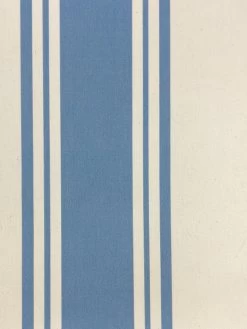 Wall Decoration Store -Wall Decoration Store Yorkshire Stripe Cornflower Organic Twill Design