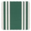 'Fabric By The Yard - Yorkshire Stripe - Green On Organic Twill