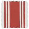 'Fabric By The Yard - Yorkshire Stripe - Red On Organic Twill -Wall Decoration Store Yorkshire Stripe Red Organic Twill Detail