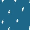 'Zeus Lightning' Wallpaper By Tea Collection - Cadet Blue