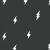 'Zeus Lightning' Wallpaper By Tea Collection - Charcoal