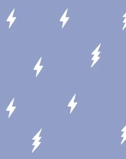 'Zeus Lightning' Wallpaper By Tea Collection - Violet
