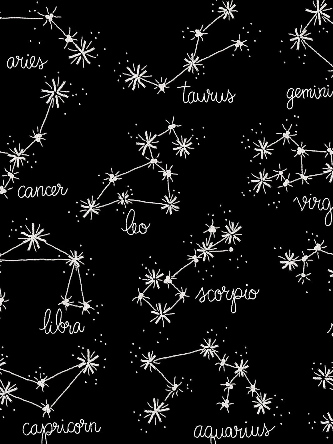 'Zodiac' Wallpaper By Lingua Franca- Black 4 'Zodiac' Wallpaper By Lingua Franca- Black - Image 2