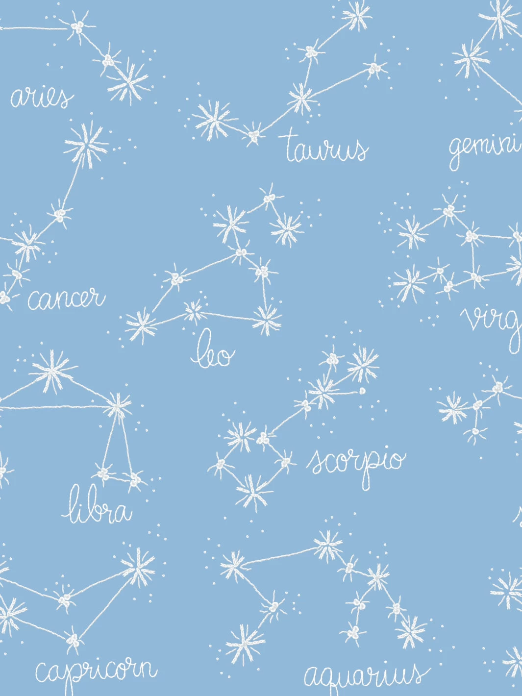 'Zodiac' Wallpaper By Lingua Franca- Blue 4 'Zodiac' Wallpaper By Lingua Franca- Blue - Image 2