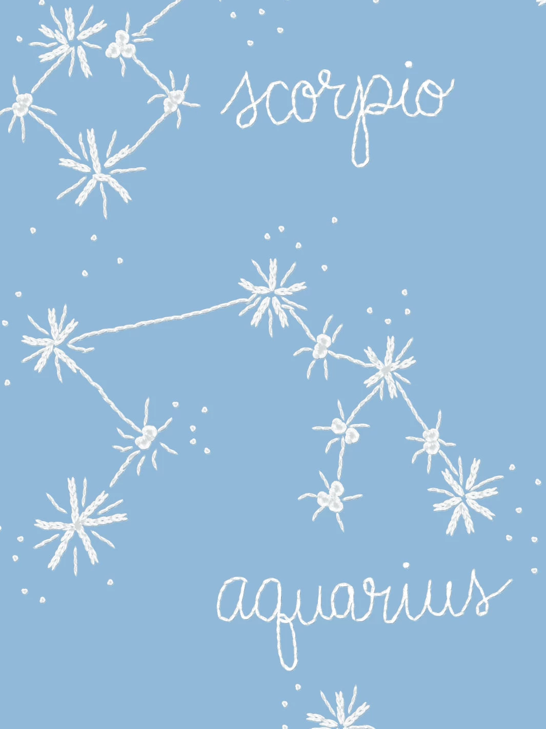 'Zodiac' Wallpaper By Lingua Franca- Blue 5 'Zodiac' Wallpaper By Lingua Franca- Blue - Image 3