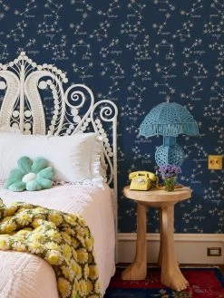 'Zodiac' Wallpaper By Lingua Franca- Midnight Blue