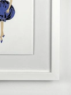 'Barbie™ Vintage Blue Crinoline Dress Framed Art -Wall Decoration Store barbie vintage blue crinoline dress framed art by artshoppe Detail