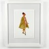 'Barbie™ Vintage Red Dress Framed Art