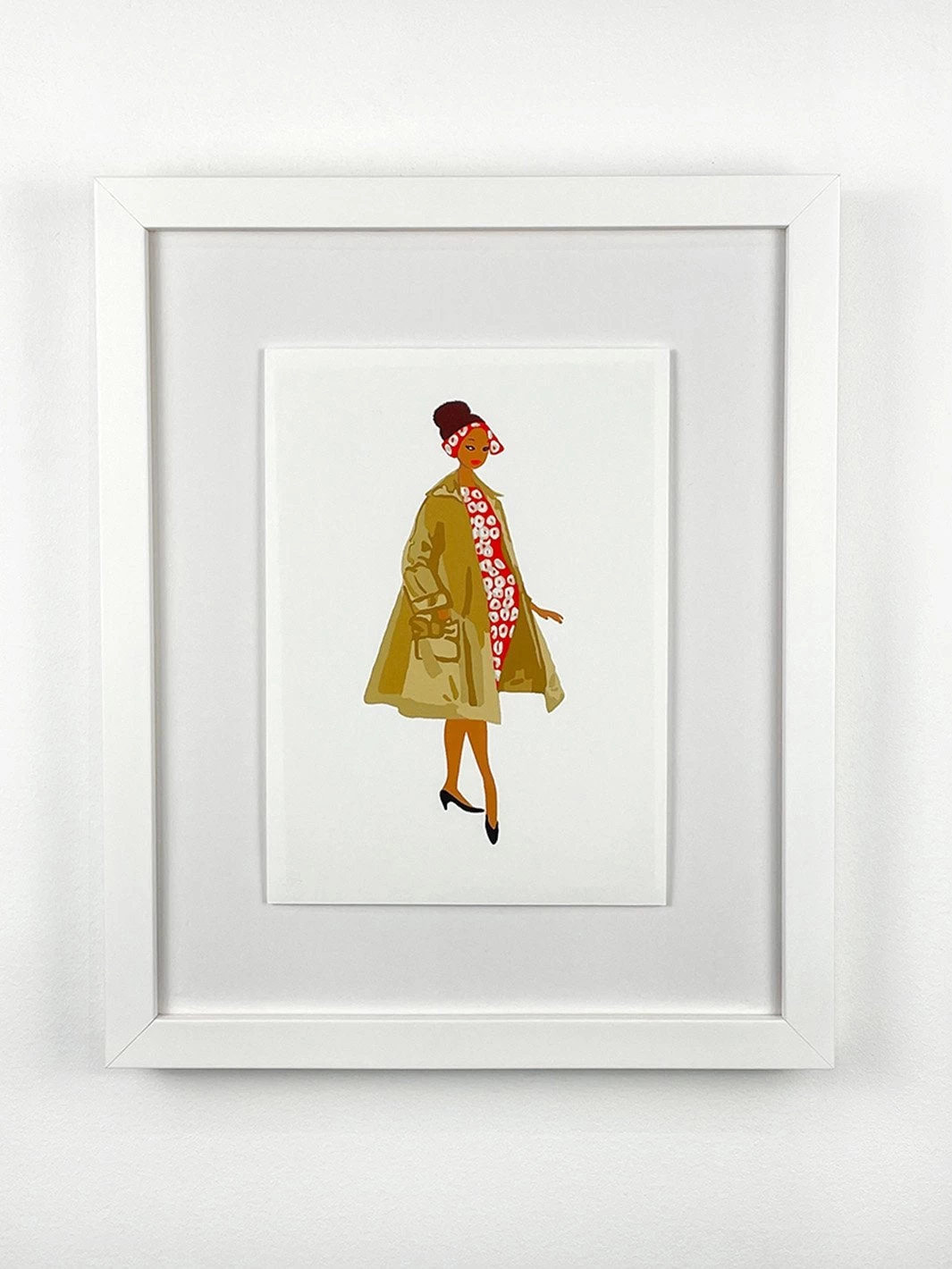 'Barbie™ Vintage Red Dress Framed Art 3 'Barbie™ Vintage Red Dress Framed Art