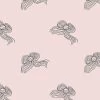 'Bows' Wallpaper By Clare V. - Charcoal Shell -Wall Decoration Store bows charcoal pink product 8e68cade feb2 4ebc b0a0 68248ad0e8d0