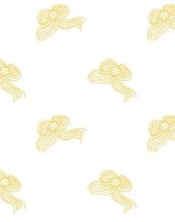 'Bows' Wallpaper By Clare V. - Marigold