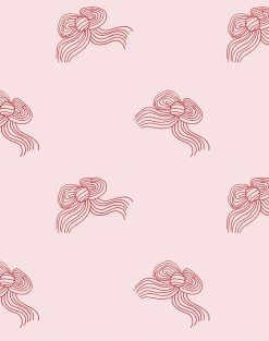 'Bows' Wallpaper By Clare V. - Red Shell